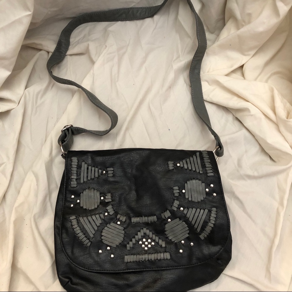 Black and grey Aldo satchel